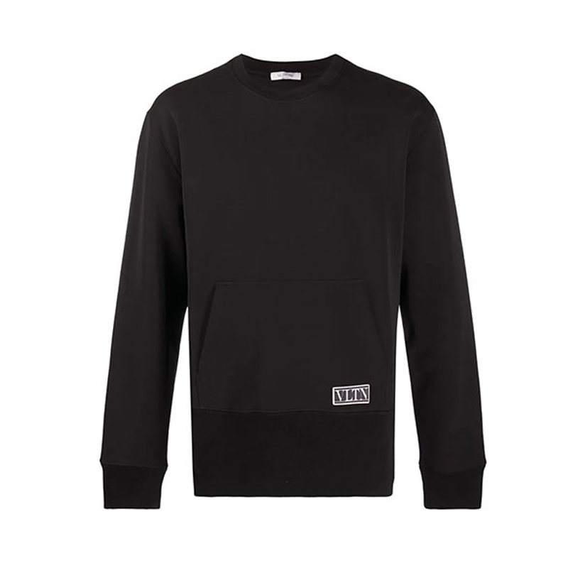 Valentino FW21 Logo Sweatshirt Black VMF15S6VL0NO