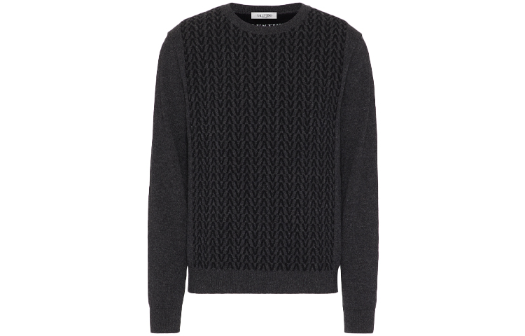 Order 발렌티노 FW21 루즈핏 그레이 울 니트 스웨터 WV3KC16D7K0G93