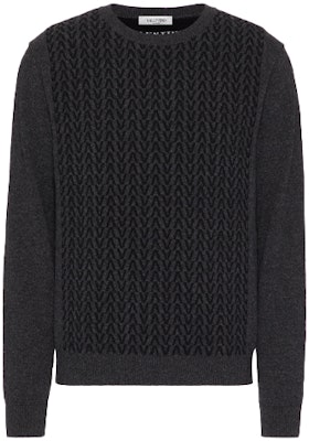 Valentino FW21 寬版灰色羊毛針織毛衣 WV3KC16D7K0G93 Order Valentino FW21 寬版灰色羊毛針織毛衣 WV3KC16D7K0G93