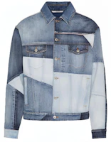 Valentino FW21 Oversized Patchwork Denim Jacket Navy Blue WV3DC02U7E1598 Valentino FW21 Oversized Patchwork Denim Jacket Navy Blue WV3DC02U7E1598