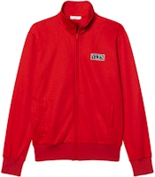Valentino FW21 Red Tech Cotton Zip-Up High Neck Sweatshirt Jacket Men WV3MF19Q7ML157 Valentino FW21 Red Tech Cotton Zip-Up High Neck Sweatshirt Jacket Men WV3MF19Q7ML157
