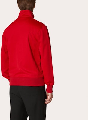 Valentino FW21 Merah Tech Cotton Sweatshirt Zip-Up Leher Tinggi Lelaki WV3MF19Q7ML157 Shop Valentino FW21 Merah Tech Cotton Sweatshirt Zip-Up Leher Tinggi Lelaki WV3MF19Q7ML157