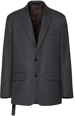 Valentino FW21 Jaket Blazer Lelaki Kelabu Gelap dengan Butiran Tali. UV0CEB806R870R Buy Valentino FW21 Jaket Blazer Lelaki Kelabu Gelap dengan Butiran Tali. UV0CEB806R870R