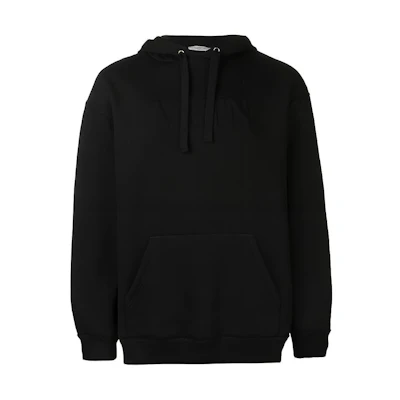 Valentino FW21 Solid Color Hoodie Black Long-Sleeve Pullover RV3MF00QTZE0NO