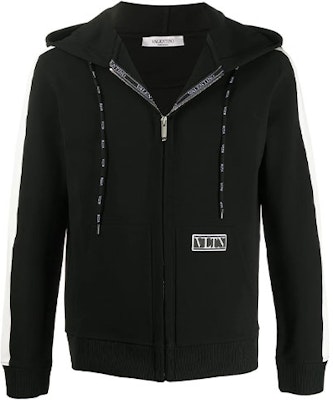 Valentino FW21 VLTN Jaket Sweatshirt Zip-Up Lelaki Hitam. VMF15I6L00NO Order Valentino FW21 VLTN Jaket Sweatshirt Zip-Up Lelaki Hitam. VMF15I6L00NO