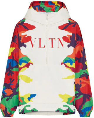 Valentino FW21 Jaket Sweatshirt Pria Camo Putih Nylon Zip-Up WV3CJF907JPC40 Buy Valentino FW21 Jaket Sweatshirt Pria Camo Putih Nylon Zip-Up WV3CJF907JPC40