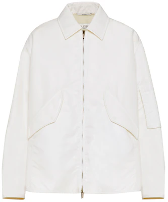 Valentino FW21 白色純色拉鍊外套 WV0CJG857U9A03 Buy Valentino FW21 白色純色拉鍊外套 WV0CJG857U9A03