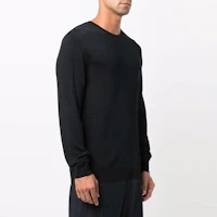 Shop Valentino FW21 Wool Blend Pullover Sweater Blue Black WV3KC16C7JWN1Y
