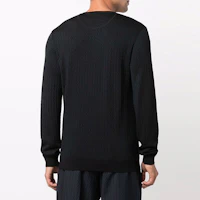 Purchase Valentino FW21 Wool Blend Pullover Sweater Blue Black WV3KC16C7JWN1Y