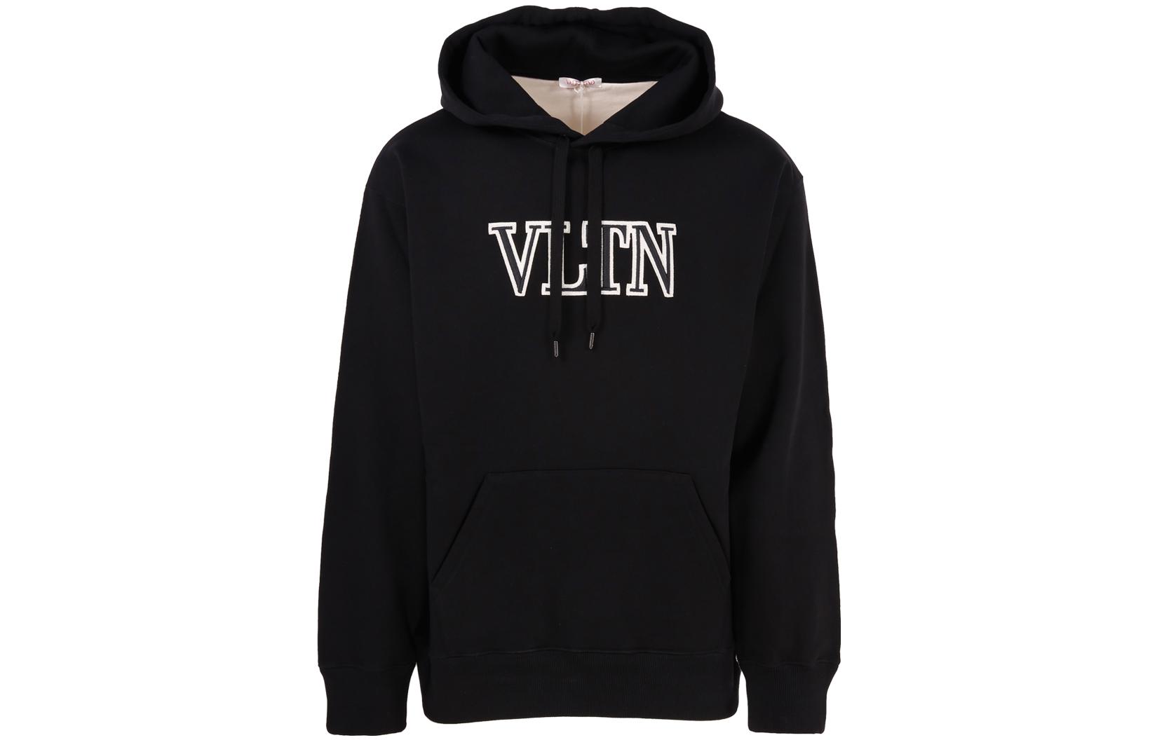 Order Valentino FW22 黑色連帽衫附品牌刺繡。 1V3MF23C8Q30NA