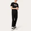 Lookbook Valentino FW22 Camiseta Negra con Logo de Letras Impreso. 1V3MG10V8RB0NO