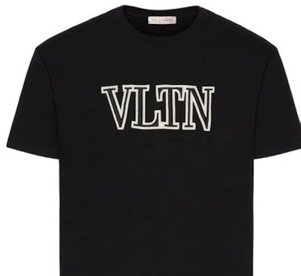 Valentino FW22 Camiseta Negra con Logo de Letras Impreso. 1V3MG10V8RB0NO Purchase Valentino FW22 Camiseta Negra con Logo de Letras Impreso. 1V3MG10V8RB0NO