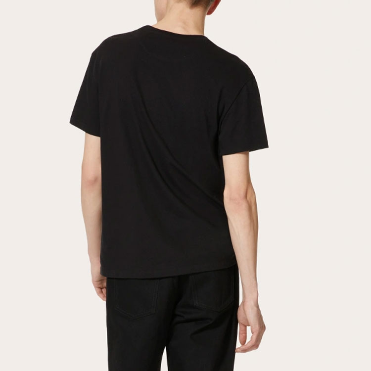 Valentino FW22  Black Letter Logo Print Crewneck T-Shirt. 1V3MG10V8RB0NO 圖 6