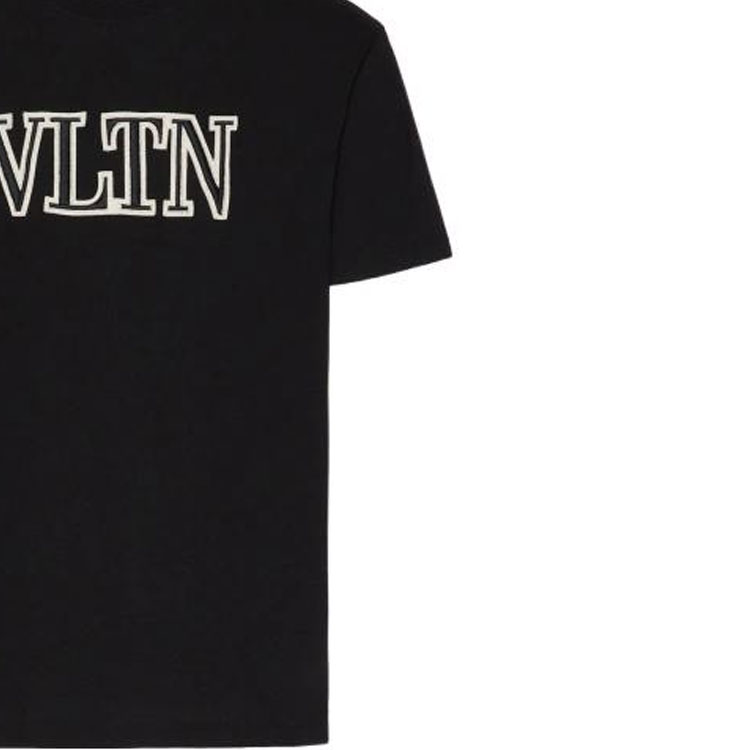 Valentino FW22  Black Letter Logo Print Crewneck T-Shirt. 1V3MG10V8RB0NO 圖 7
