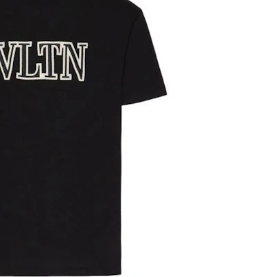 Valentino FW22 Camiseta Negra con Logo de Letras Impreso. 1V3MG10V8RB0NO Sizing Valentino FW22 Camiseta Negra con Logo de Letras Impreso. 1V3MG10V8RB0NO