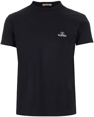 ヴァレンティノ FW22 ブラック ロゴ グラフィック クルーネック Tシャツ 1V3MG11Z8MS0NI Order ヴァレンティノ FW22 ブラック ロゴ グラフィック クルーネック Tシャツ 1V3MG11Z8MS0NI