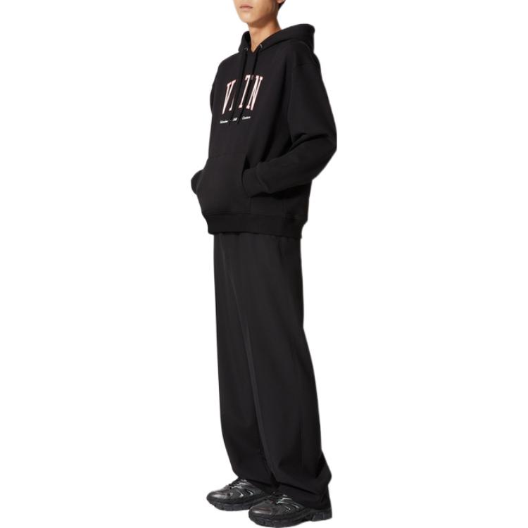 Purchase Valentino FW22 Hoodie Hitam dengan Logo Cetak. 2V3MF15P96TTTL