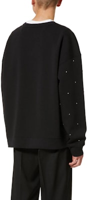 발렌티노 FW22 블랙 스터드 장식 긴팔 스웨트셔츠. 1V3MF23Q8Q10NO Shop 발렌티노 FW22 블랙 스터드 장식 긴팔 스웨트셔츠. 1V3MF23Q8Q10NO