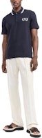 발렌티노 FW22 자수 로고 반팔 폴로 셔츠 네이비 블루 1V3MH01N8PG598 Lookbook 발렌티노 FW22 자수 로고 반팔 폴로 셔츠 네이비 블루 1V3MH01N8PG598
