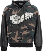 Valentino 2022秋冬綠色迷彩標誌印花拉鍊圓領長袖上衣 1V3MF23P8M4F00 Order Valentino 2022秋冬綠色迷彩標誌印花拉鍊圓領長袖上衣 1V3MF23P8M4F00