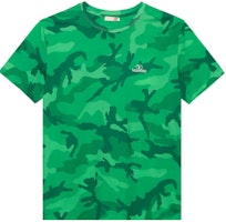 Valentino FW22 Green Camouflage Print Cotton Crewneck T-Shirt 1V3MG10V8ML6V7 Valentino FW22 Green Camouflage Print Cotton Crewneck T-Shirt 1V3MG10V8ML6V7