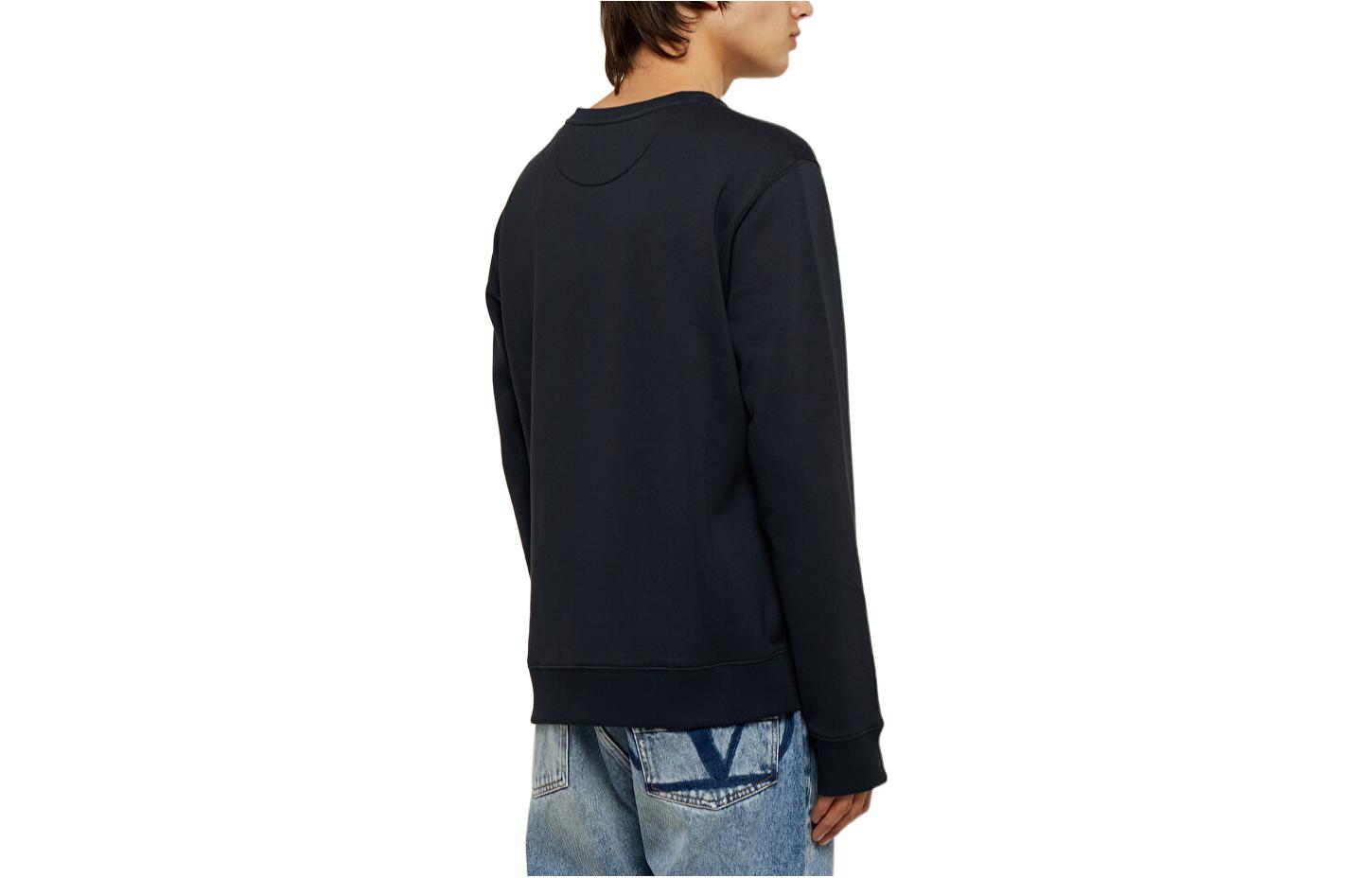 Lookbook Valentino FW22 Navy Blue Pullover Sweater Logo Bordir. 1V3MF10G8MHNB4