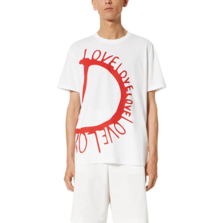 Lookbook Valentino FW22 Kaos Crewneck Putih Motif Geometris Edisi Terbatas Qixi 1V3MG12Q8TYA33