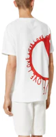 Shop Valentino FW22 White Geometric Print Crewneck T-shirt Qixi Limited Edition 1V3MG12Q8TYA33
