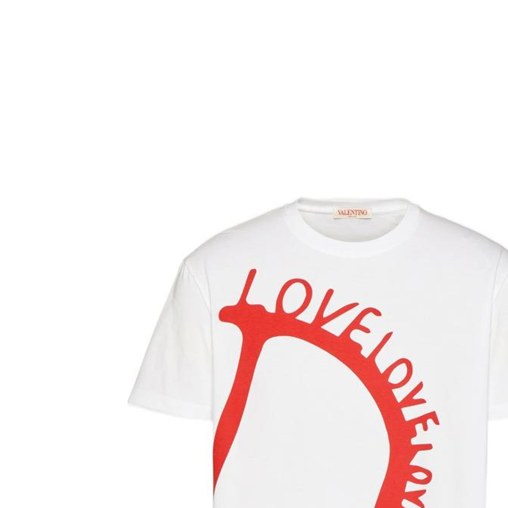 Details for Valentino FW22 Kaos Crewneck Putih Motif Geometris Edisi Terbatas Qixi 1V3MG12Q8TYA33