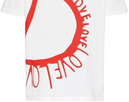 Sizing Valentino FW22 White Geometric Print Crewneck T-shirt Qixi Limited Edition 1V3MG12Q8TYA33
