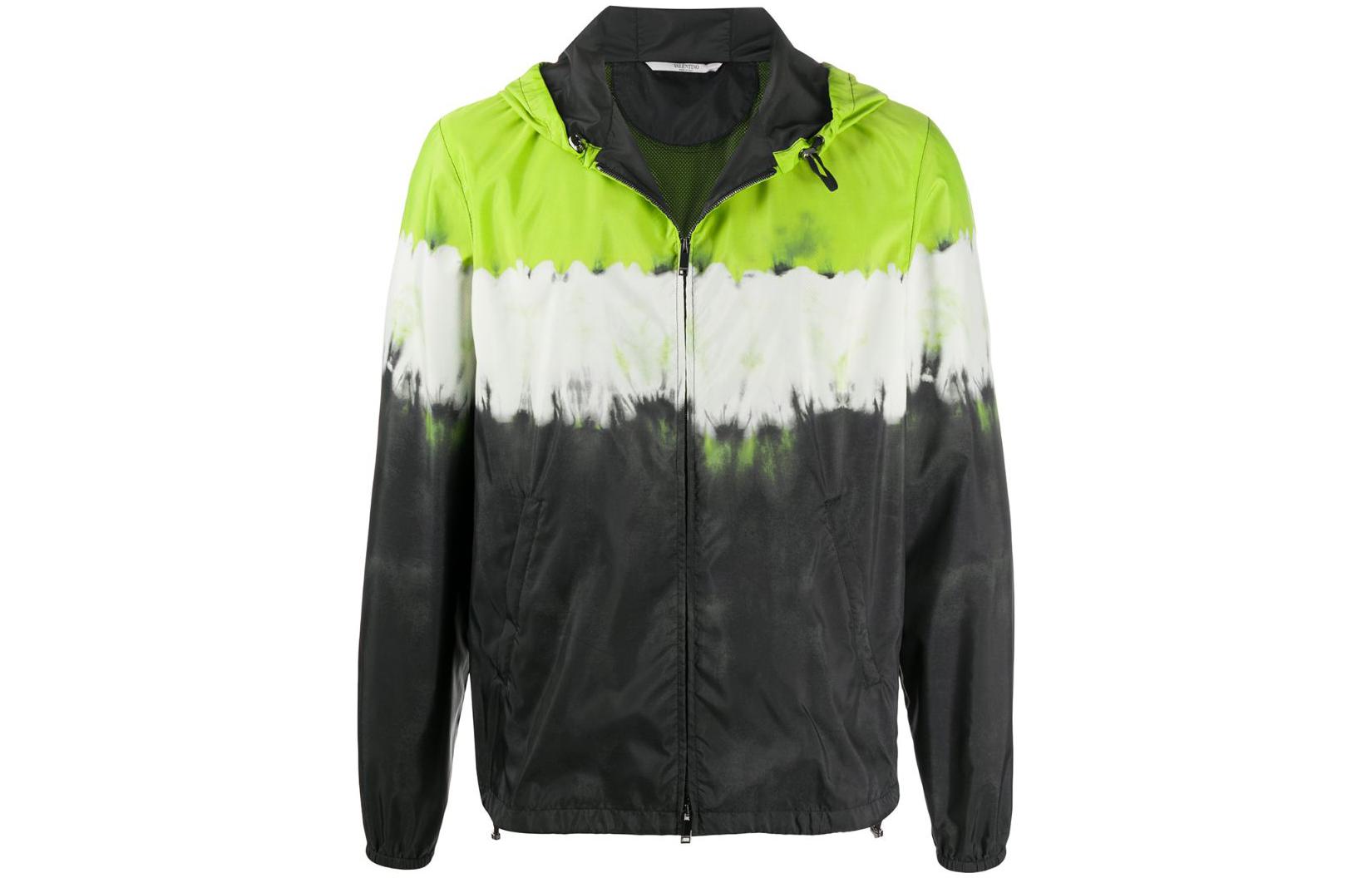 Valentino FW22 Abstract Print Patchwork Hoodie Jacket Multicolor VCI3556DTA6B