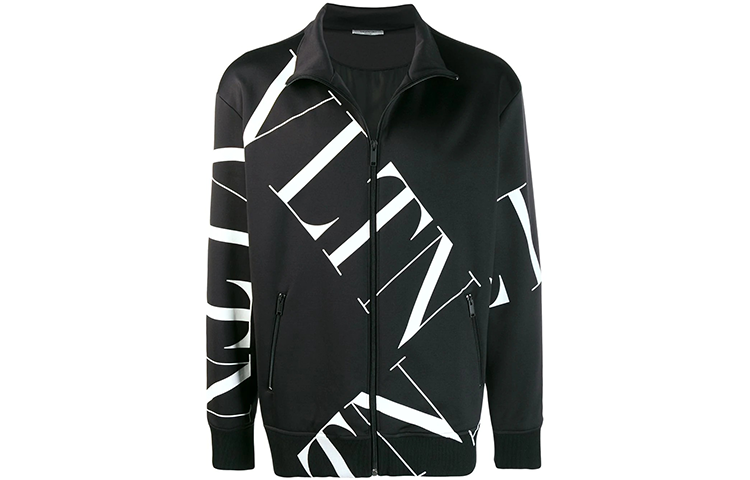 Order Valentino 2022秋冬黑色Logo印花拉链夹克. SV3MF05A5G20N1