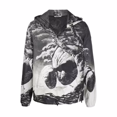 Valentino FW22 Black Zip-Up Hooded Jacket VCI3556BU37Y