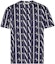 Order 발렌티노 FW22 블루 모노그램 로고 프린트 반팔 크루넥 티셔츠 남성용. VV3MG08J73T0V6