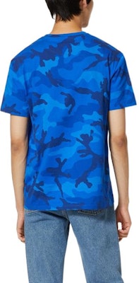 Camiseta Casual de Manga Corta Azul con Estampado Camuflaje Valentino FW22. 1V3MG10V8ML7QK Shop Camiseta Casual de Manga Corta Azul con Estampado Camuflaje Valentino FW22. 1V3MG10V8ML7QK