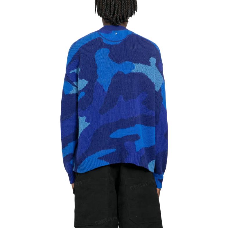 Purchase Valentino FW22 蓝色迷彩羊毛针织衫 时尚款 1V3KA01Z8PR7QK