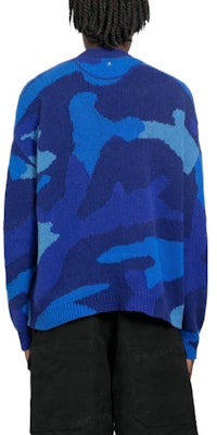 Valentino FW22 Suéter de Lana Camuflaje Azul Moda 1V3KA01Z8PR7QK Purchase Valentino FW22 Suéter de Lana Camuflaje Azul Moda 1V3KA01Z8PR7QK