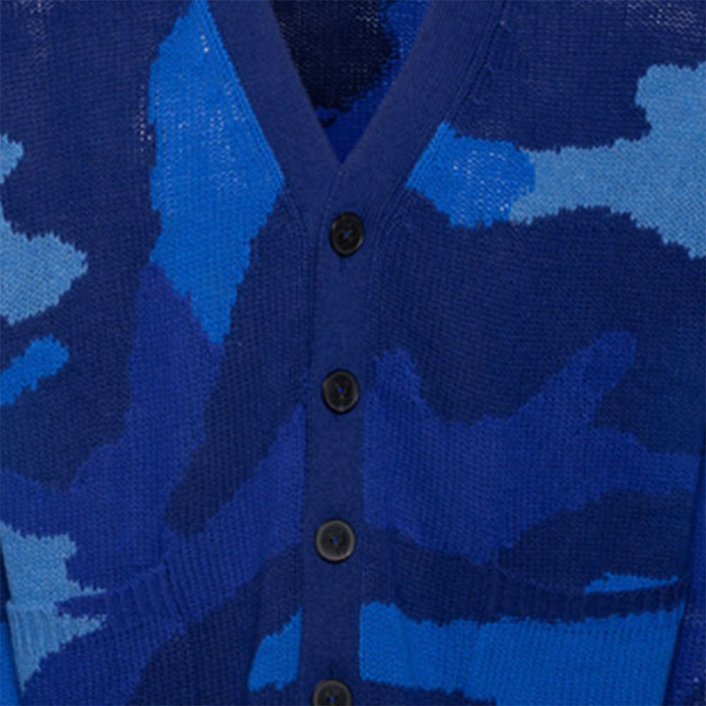 Details for Valentino FW22 蓝色迷彩羊毛针织衫 时尚款 1V3KA01Z8PR7QK