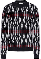 Valentino FW22 Sweater Rajut Geometris Wol Hitam Crewneck Pullover 1V3KC22G8PNI71 Order Valentino FW22 Sweater Rajut Geometris Wol Hitam Crewneck Pullover 1V3KC22G8PNI71