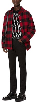 Valentino FW22 Suéter Negro de Lana Geométrico Cuello Redondo Pullover 1V3KC22G8PNI71 Shop Valentino FW22 Suéter Negro de Lana Geométrico Cuello Redondo Pullover 1V3KC22G8PNI71