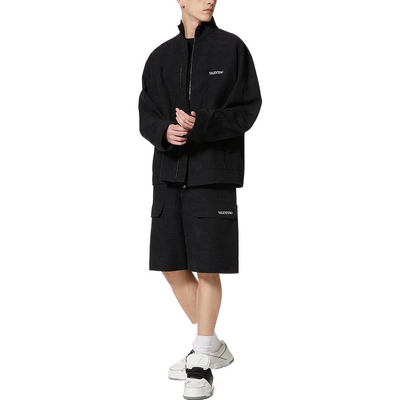 Lookbook 华伦天奴FW22提花立领夹克黑色 1V3CIF358KTF02