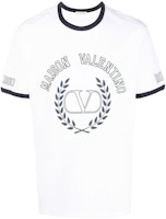 Valentino FW22 Logo Graphic Crewneck White Short Sleeve T-Shirt for Men. 1V3MG10V8RVQE6 Valentino FW22 Logo Graphic Crewneck White Short Sleeve T-Shirt for Men. 1V3MG10V8RVQE6