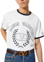 Details for Valentino FW22 男款白色短袖圓領標誌圖案T恤 1V3MG10V8RVQE6