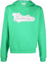 Order Valentino FW22 Logo Terry Hoodie Green . VMF22U8RM510