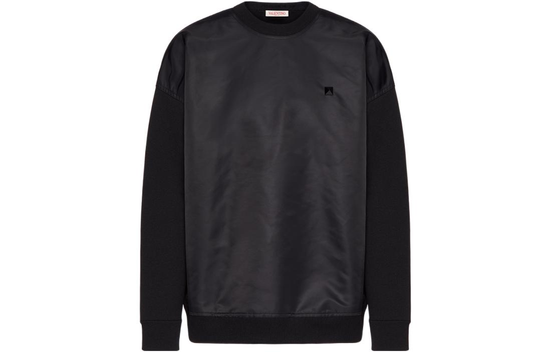 Valentino FW22 Oversized Crewneck Sweatshirt Black 1V0KC23C8WC0NO