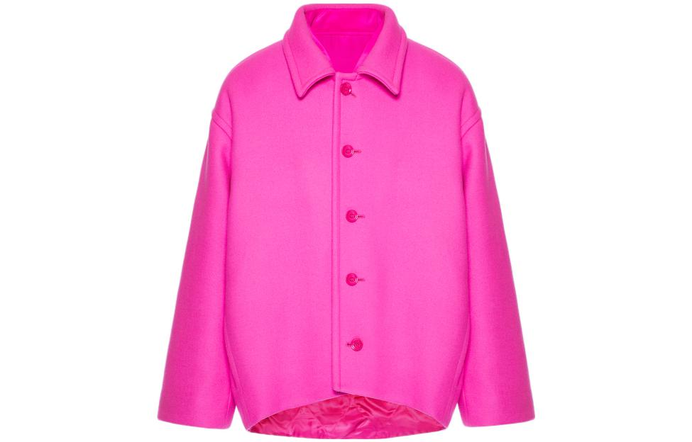 Valentino FW22 Pink PP Reversible Long-Sleeve Jacket Men’s Pink 1V0CIM308U4UWT