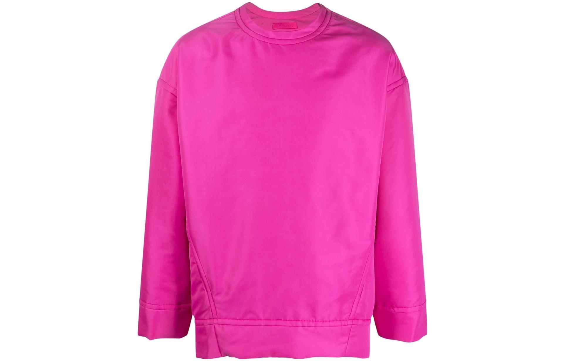 Valentino FW22 Solid Color Pullover Sweatshirt Purple Red - 1V0CJM367TV-UWT