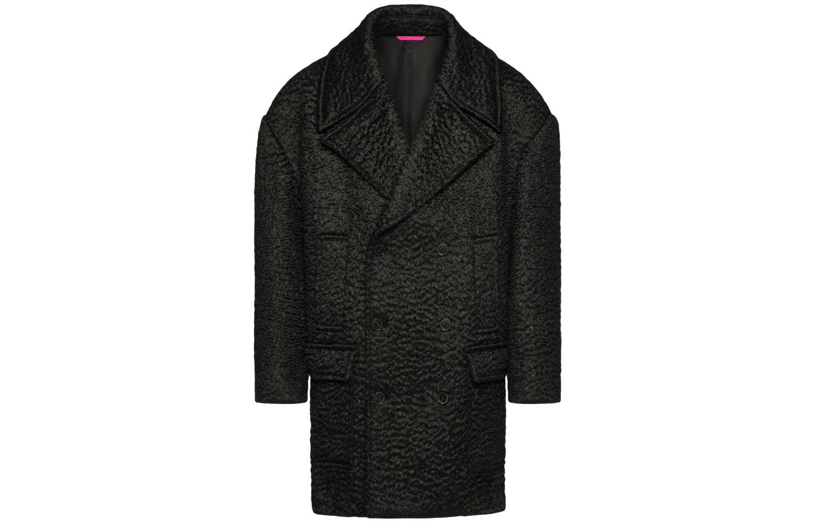 Order Valentino FW22 男士雙排扣長袖大衣 VCAG258U60NO