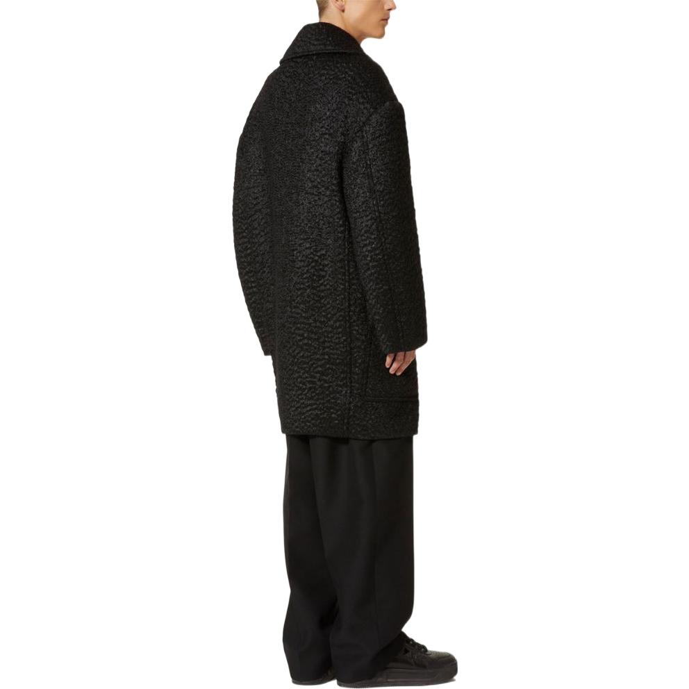 Shop Valentino FW22 男士雙排扣長袖大衣 VCAG258U60NO