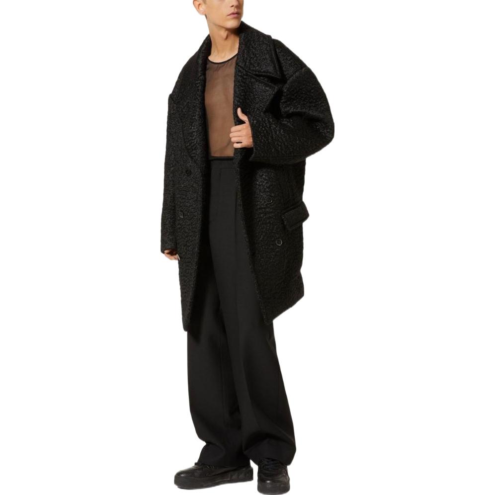 Purchase Valentino FW22 男士雙排扣長袖大衣 VCAG258U60NO